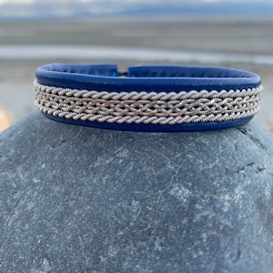 SKYE // Sami Bracelet / Reindeer leather / Custom made / Swedish Pewter / Celtic Viking Armband / Sami Inspired Craft / Sami Canada
