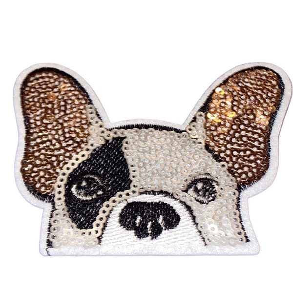 French Bulldog Iron on Patch