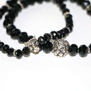 His & Hers Lion Bracelet Set