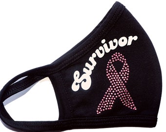 Survivor Face Mask : Breast Cancer Awareness