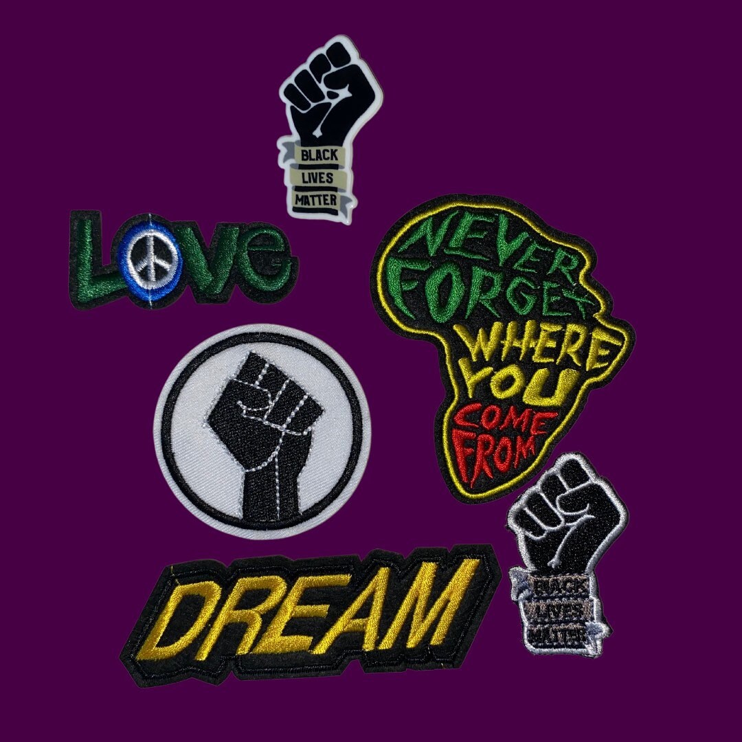 Black Power BLM Fist Embroidered Iron On Patch – Patch Collection