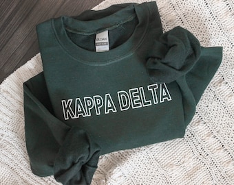 Kappa Delta Sorority Sweatshirt, KD Sorority Gift, Big Little Reveal, Initiation