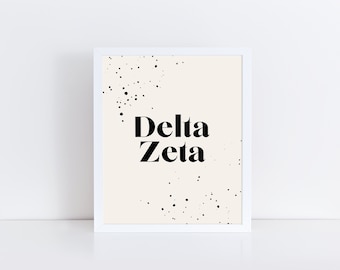 Delta Zeta Decor Etsy