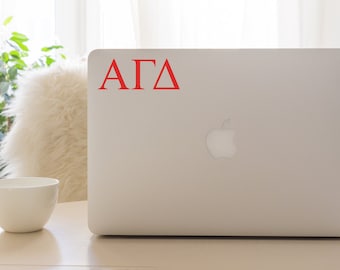 Alpha Gamma Delta Sorority Car Decal, Alpha Gam Laptop Sticker, Sorority Gift