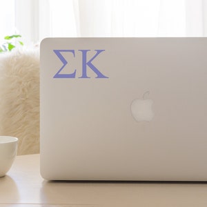 Sigma Kappa Sorority Car Decal, SK Laptop Sticker, Sorority Gift