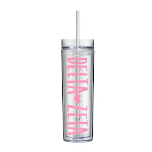 Delta Zeta Tumbler, DZ Sorority Gift, Water Bottle