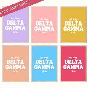 15 Delta Gamma Sorority Art Prints, College Dorm Decor Bundle, Dee Gee Poster Wall Decor Printable, DIGITAL DOWNLOAD