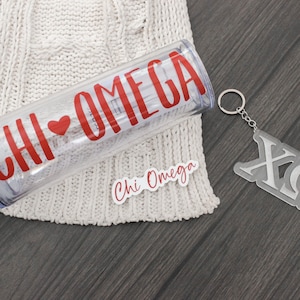 Chi Omega Gift Set, Sorority Bundle Bid Day Bag, Initiation, Graduation, Big Little Reveal