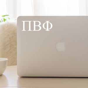 Pi Beta Phi Sorority Car Decal, Pi Phi Laptop Sticker, Sorority Gift