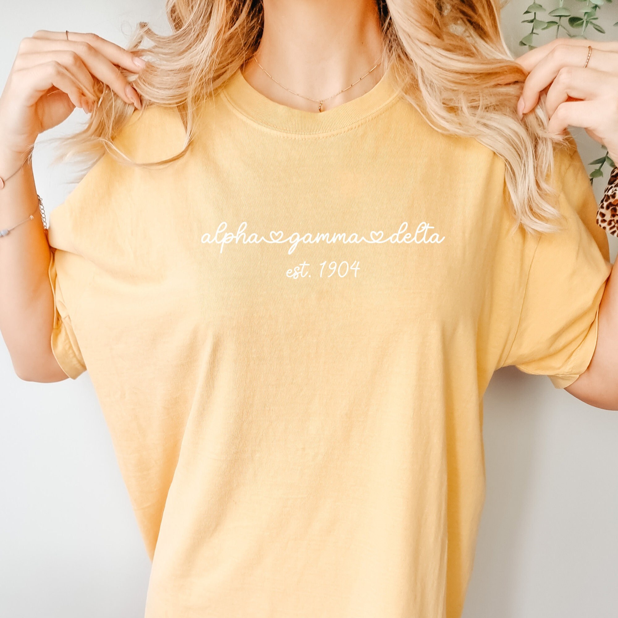 Alpha Gamma Delta Heart Sorority Tshirt, Alpha Gam Sorority Merch, Big ...