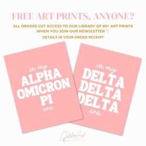 Alpha Delta Pi Sorority Peachy Printable Art Print, Adpi Sorority Wall ...