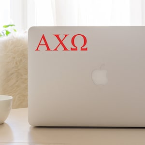 Alpha Chi Omega Sorority Car Decal, AXO Laptop Sticker, Sorority Gift