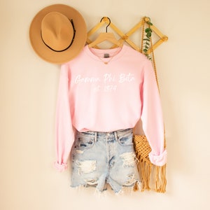 Gamma Phi Beta Sorority Sweatshirt, GPhiB Sorority Gift, Big Little Reveal, Initiation