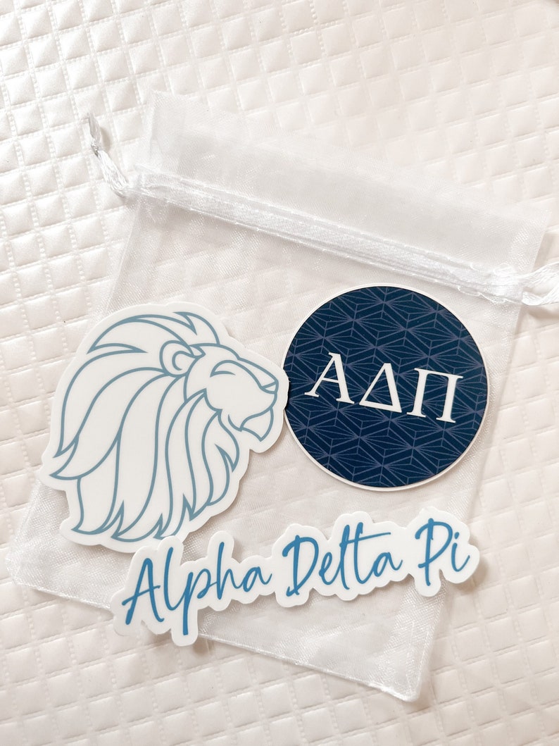 Alpha Delta Pi Laptop Stickers, Pack of 3 Adpi Sorority Decal, Bid Day ...