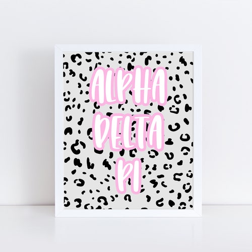 Alpha Delta Pi Sorority Peachy Printable Art Print Adpi - Etsy