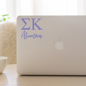 Sigma Kappa Alumna Decal, SK Graduation Sticker, Sorority Gift