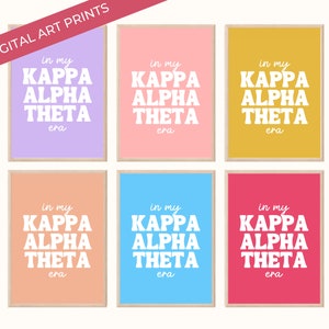 15 Kappa Alpha Theta Sorority Art Prints, College Dorm Decor Bundle, KAO Poster Wall Decor Printable, DIGITAL DOWNLOAD