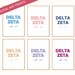 Delta Zeta Sorority Printable Art Print DZ Sorority Wall - Etsy