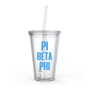Pi Beta Phi Classic Tumbler, Pi Beta Phi Sorority Gift Water Bottle Cup