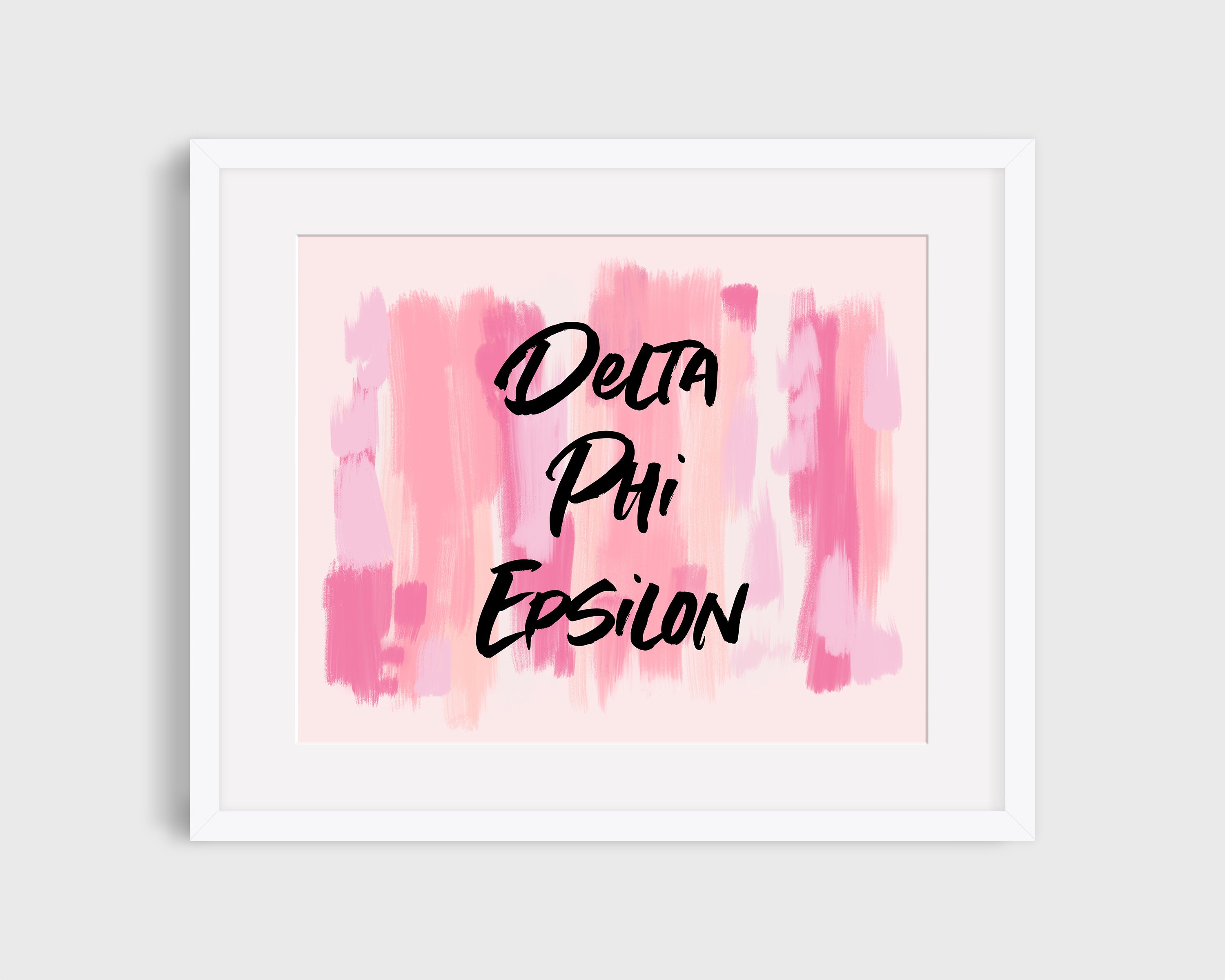 Delta Phi Epsilon Sorority Peachy Printable Art Print DPhiE | Etsy