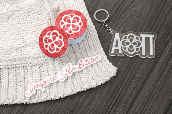 Alpha Omicron Pi Sorority Seal Bumper Sticker - 5 Inch Official Licensed AOII Decal