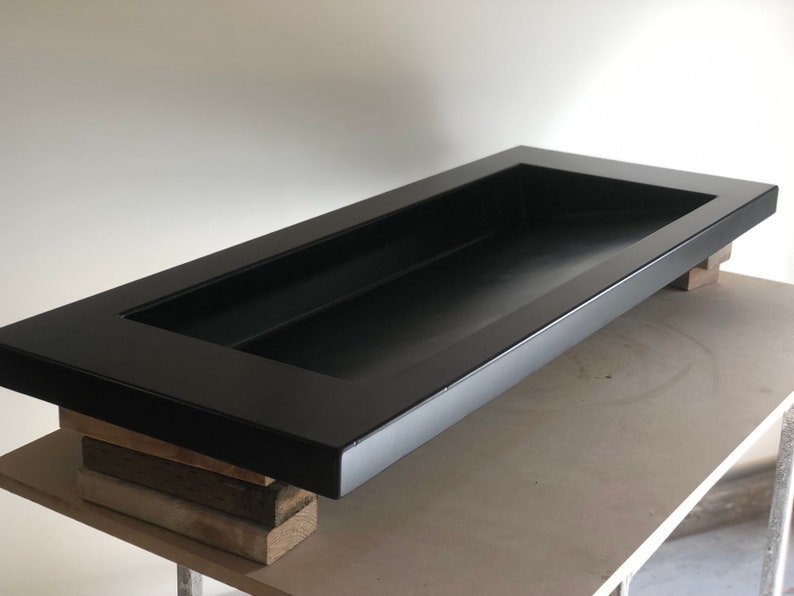 Concrete Vanity Top With Integrated Ramp Sink And Slot Drain