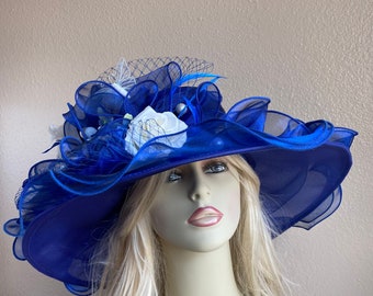 Downton Abbey, Church Dressy 2019 collection New High Quality Peacockfuchsia Sinamay Hat,Beautiful Kentucky Derby Hat,Wedding Formal