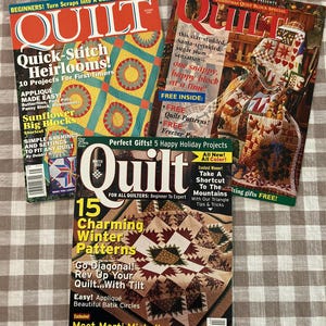 Quilt Magazine Lot of 3