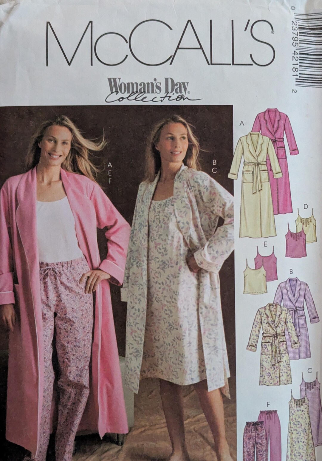 Mccall's Robe Pattern Ladies' Robe Pattern Mccall's 4218 - Etsy