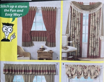 Window Treatments Pattern for Dummies Simplicity 4497