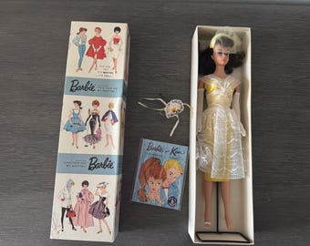Vintage Mattel 1960s 1963 #6 #3 Barbie Orange Blossom Outfit New In Box