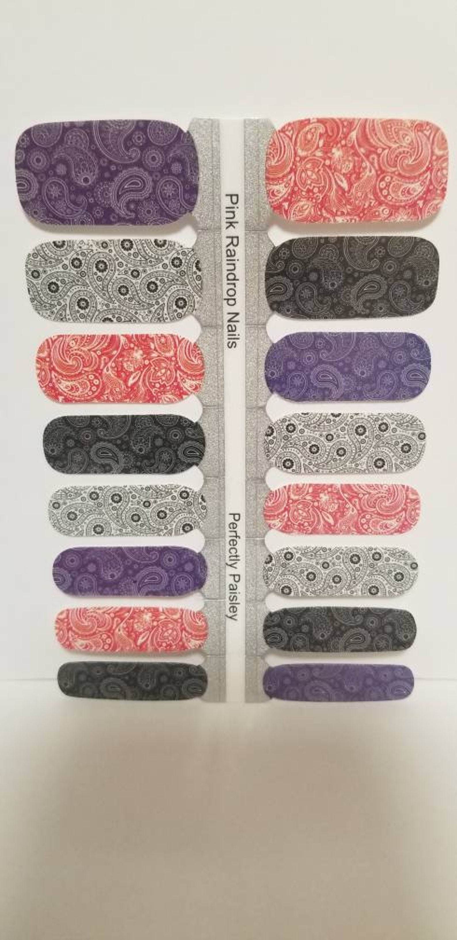 Perfectly Paisley 100 Nail Polish Strips Etsy