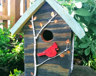 Painted Birdhouse Etsy