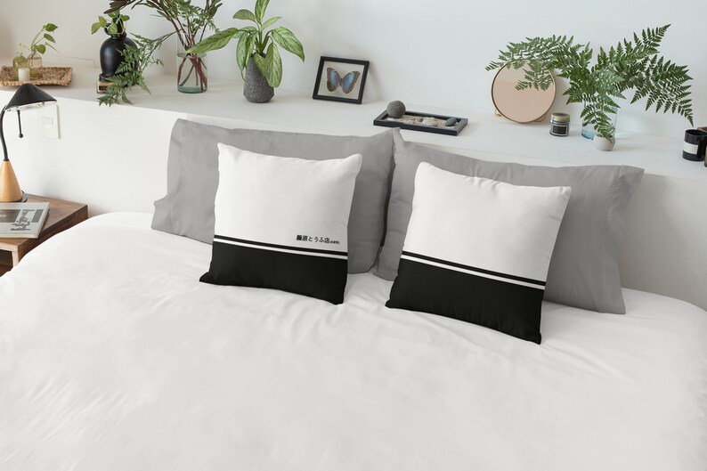 JDM Car Girl Pillow Home Goods Initial D Spun Square Pillow Car Guy Anime Aesthetic Gift for Anime Fans Anime Fans