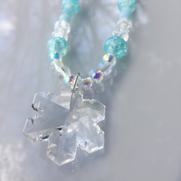 Elsa snowflake spirit necklace Clearance