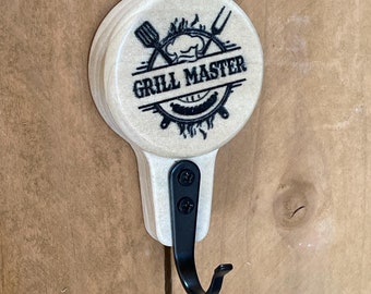 Personalized Magnetic Grill Utensil Hook – BBQ Gift for Dad