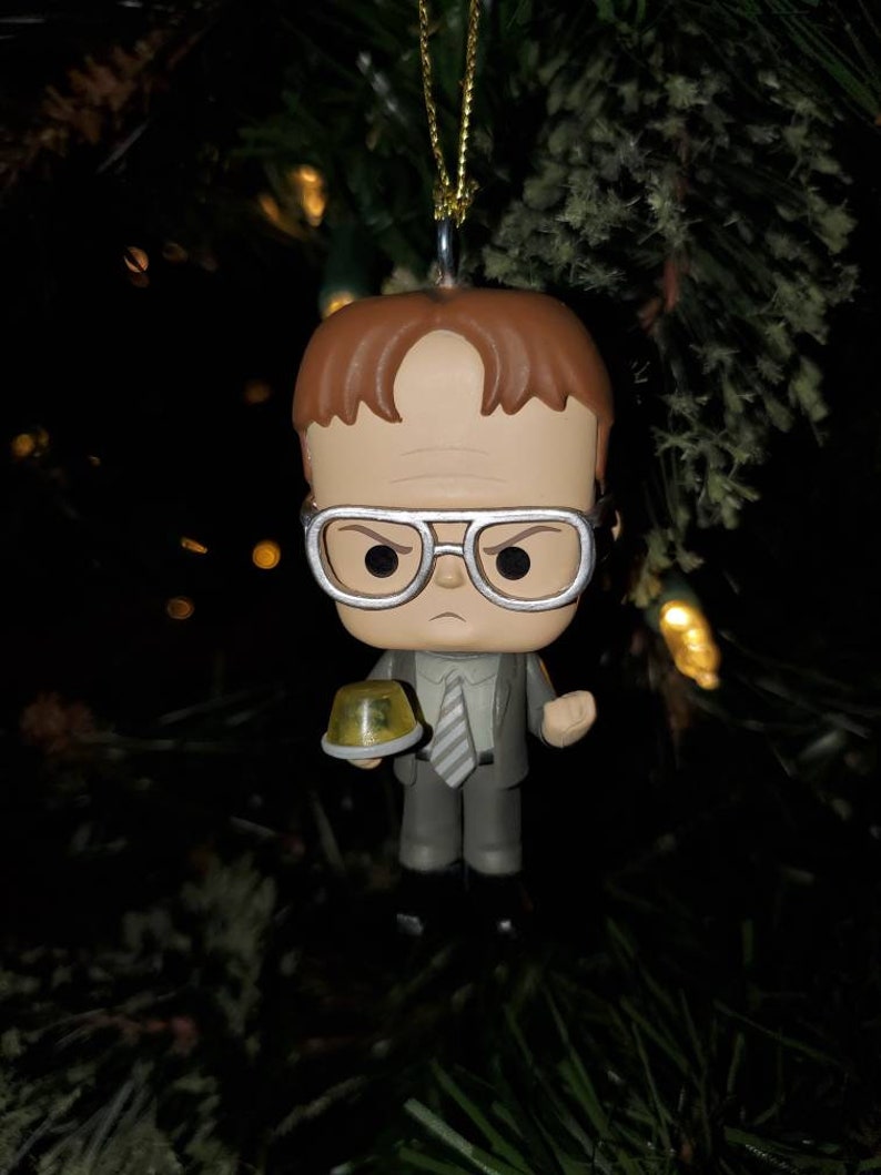 The Office Christmas Ornament Dwight Schrute with Jello Mold