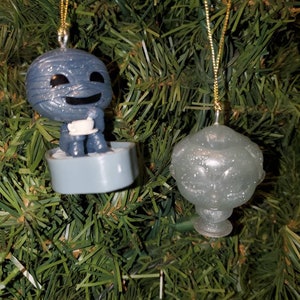 Disney The Haunted Mansion Christmas Ornament Set: Mummy and Singing Bust