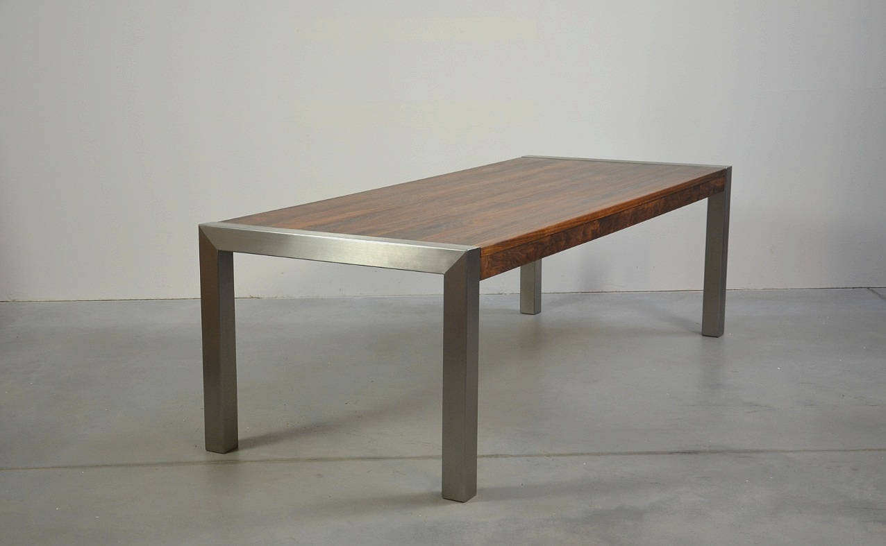 Stainless Steel Table Legs Hand Brushed