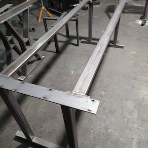 Metal Table Legs: Heavy Duty Industrial Farmhouse Table Base