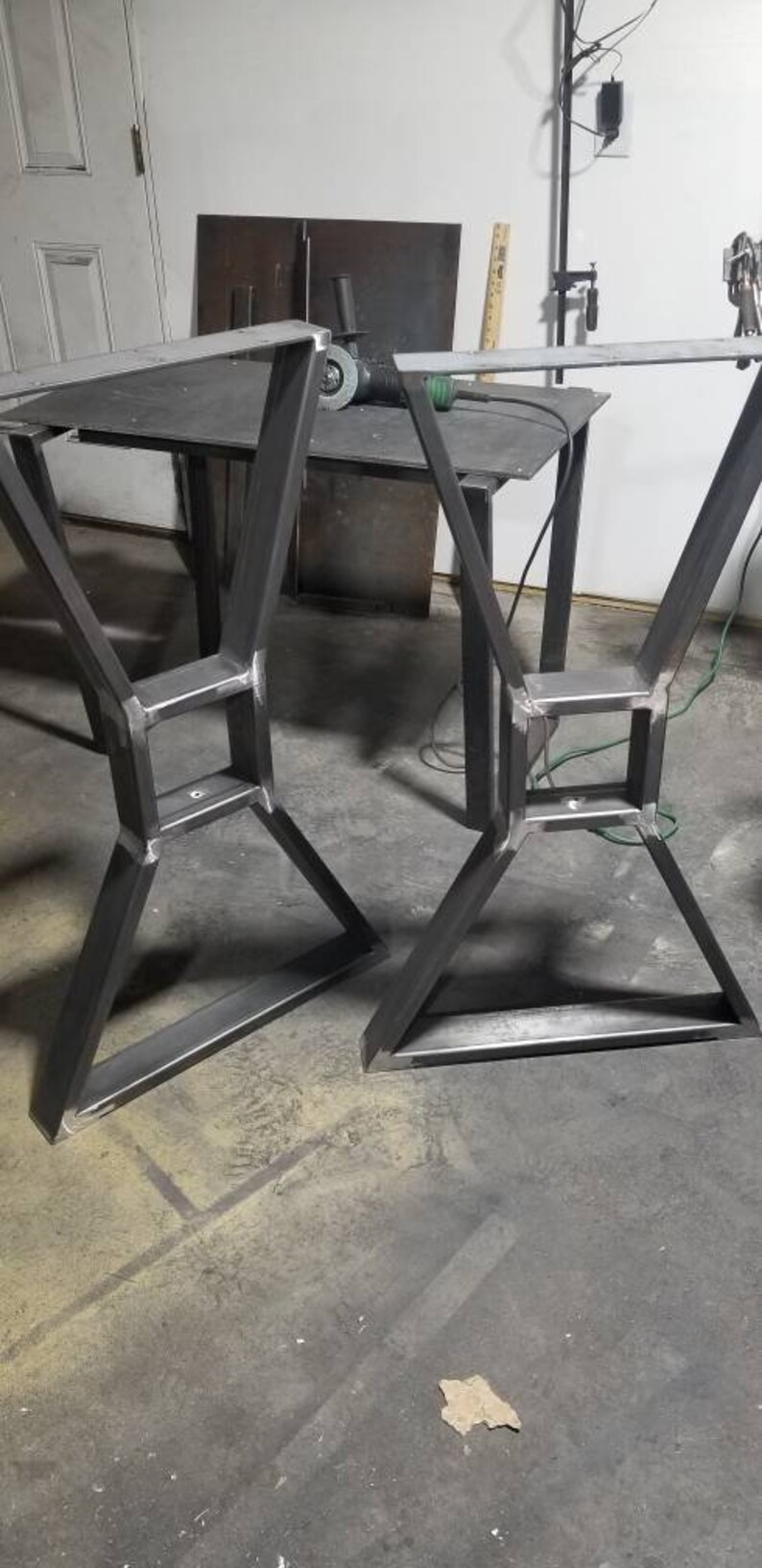 Metal Table Legs / Steel Table Legscustom Sizes Metal Bases Etsy