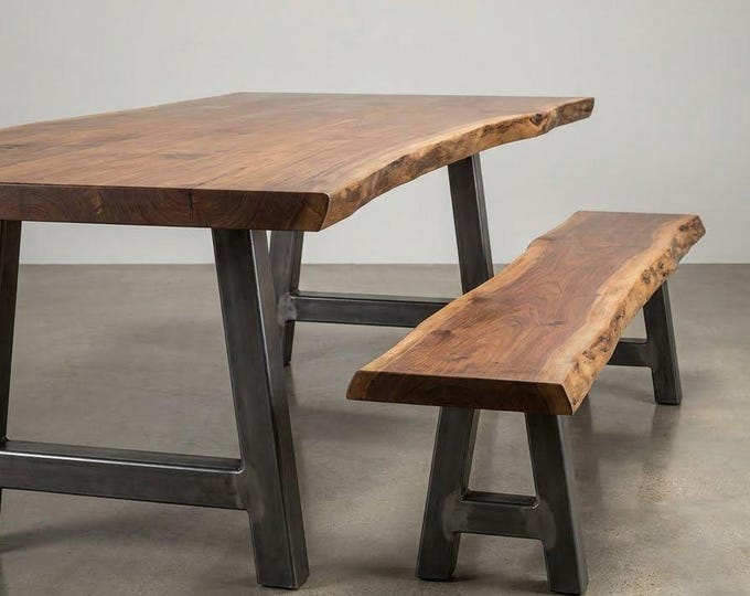 A-Frame Metal Table Legs: Heavy Duty Steel Base (Set of 2)