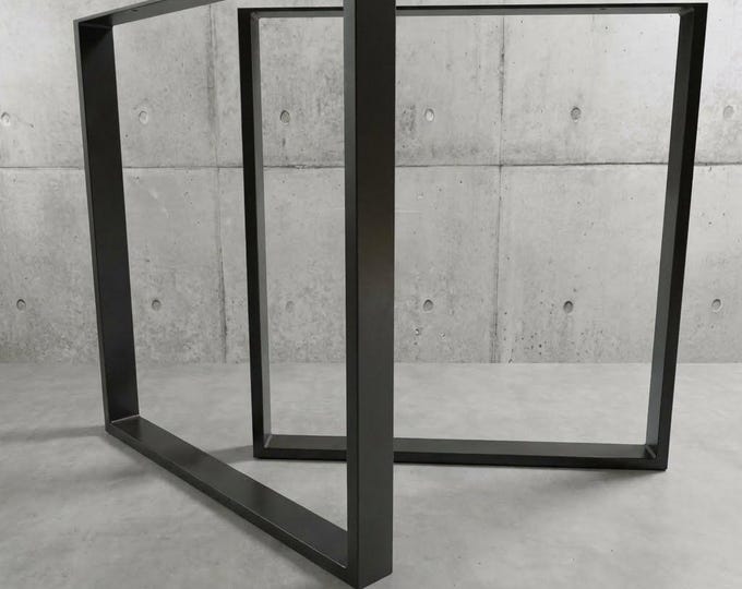 Heavy Duty Metal Table Legs (Set of 2) – Handmade in USA