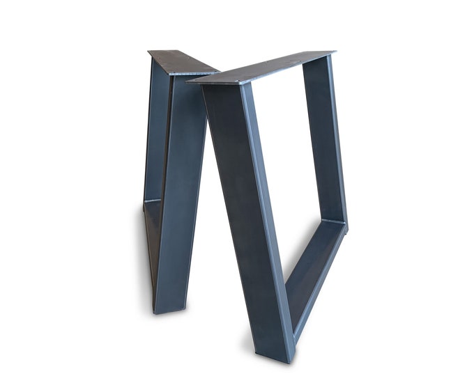 Metal Table Legs, Angled Table Base, Farmhouse Steel Legs, Super Cool Table Legs