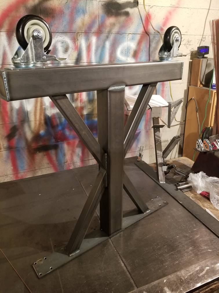 Metal Table Legs, Casters, Super Industrial