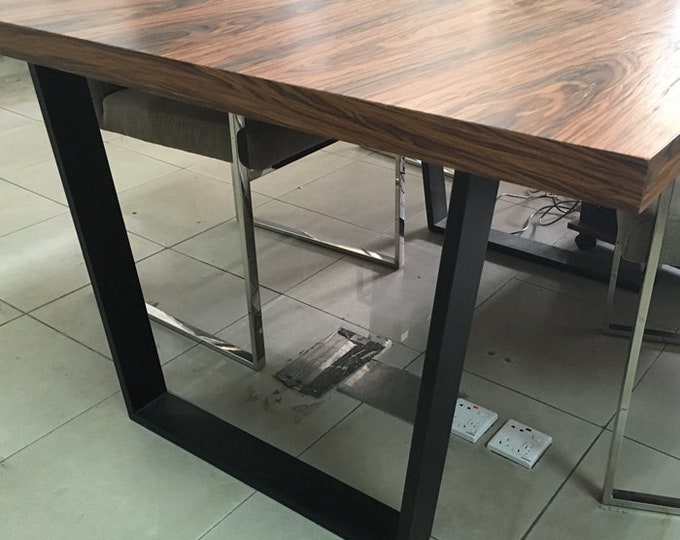 Industrial Metal Legs, Trapezoid Table Base