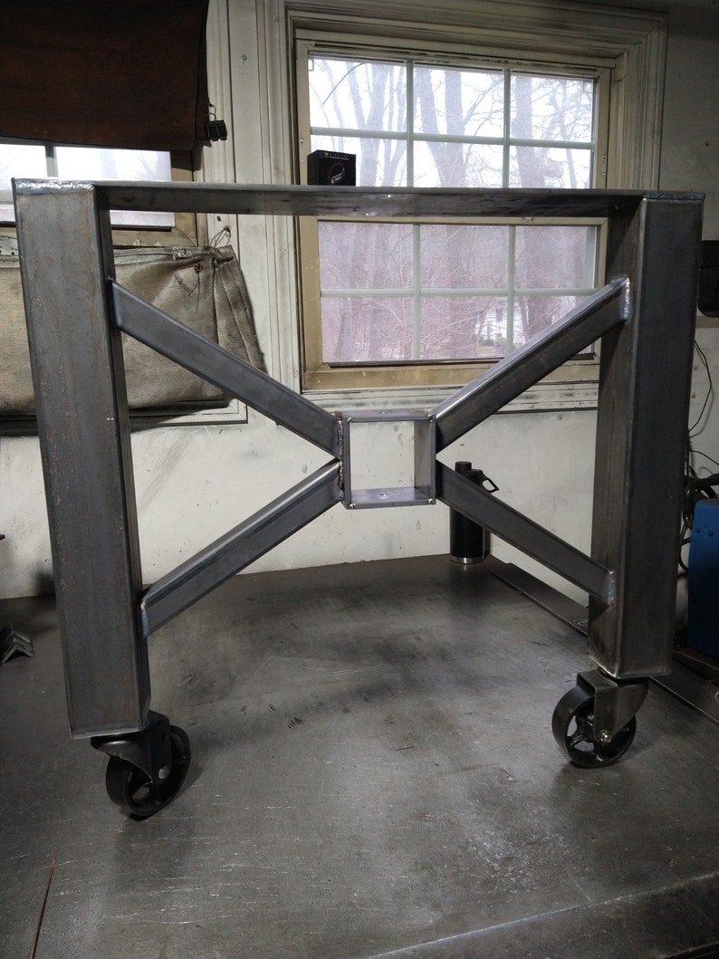 Metal Table Base / Table Base Casters / Legs With Casters / Etsy