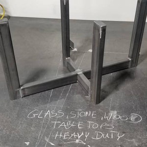 Steel Table Legs, modern steel base