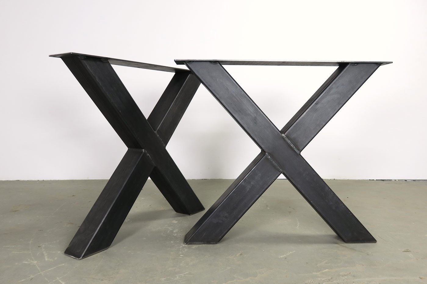 Metal Table Base Wheels, Metal Table Legs, Heavy Duty Table Base, Handmade  In USA