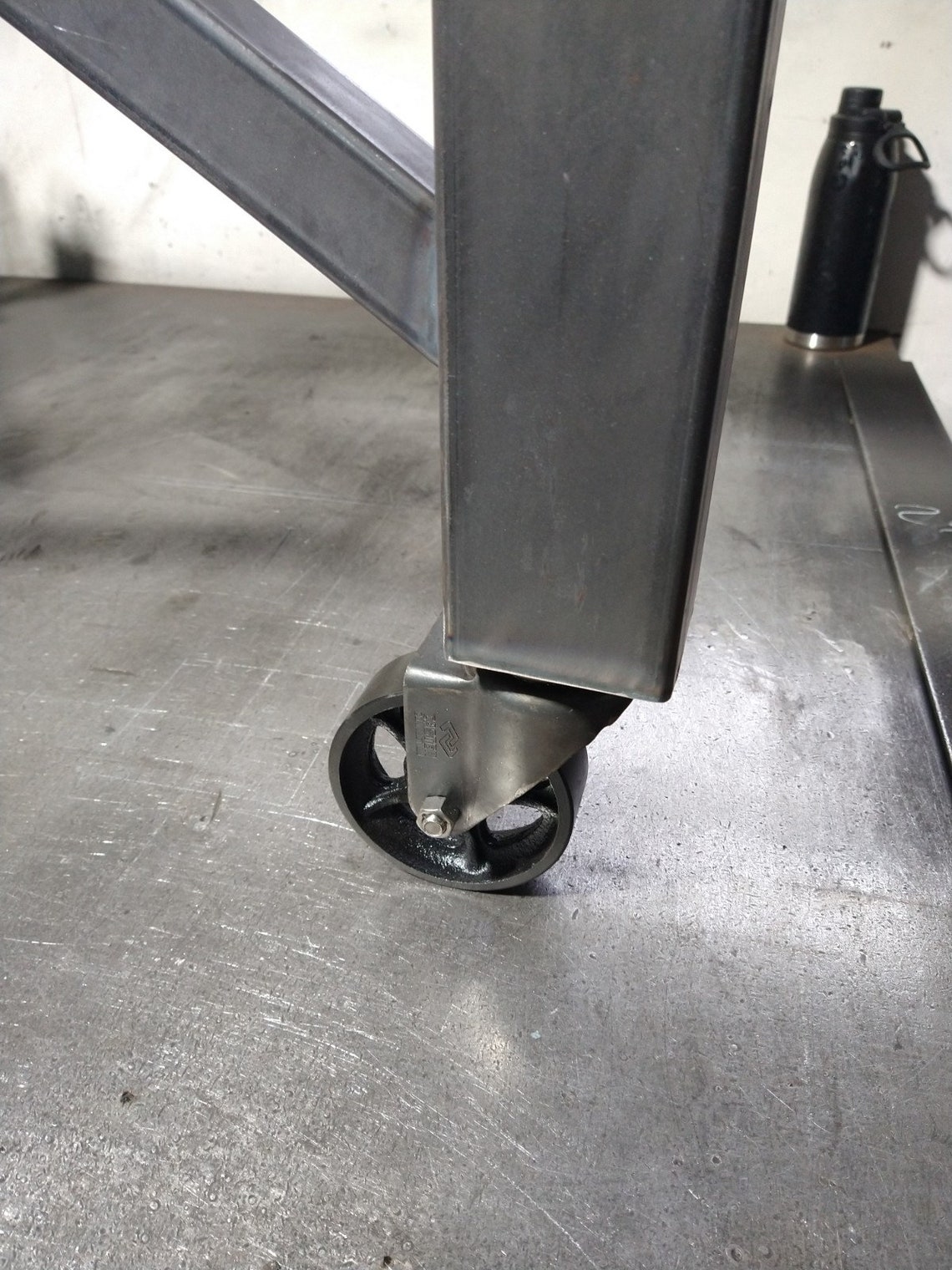 Metal Table Base / Table Base Casters / Legs With Casters / Etsy